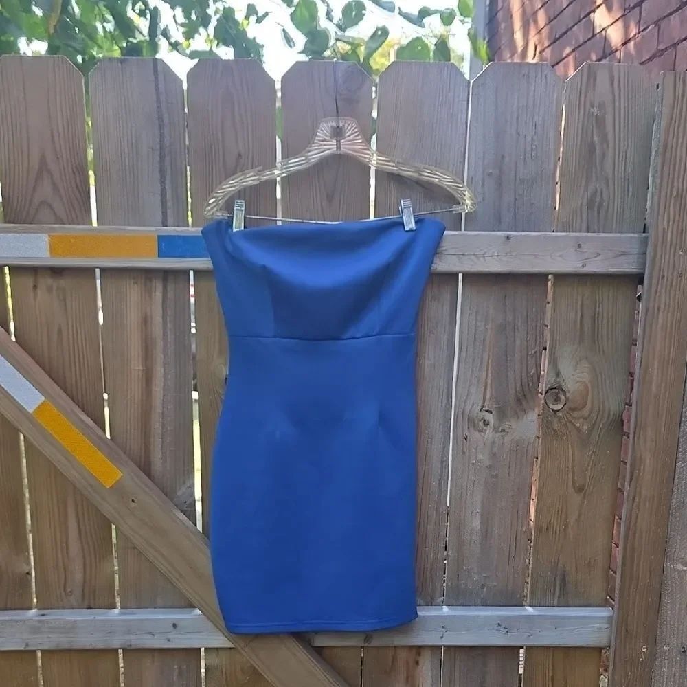 Forever 21 Strapless Royal Blue Dress